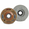 Cgw Abrasives Surface Grinding Wheel, 5 in Dia x 1/4 in THK, 7/8 in Center Hole, 36 Grit, Medium Grade, Aluminum O 49551